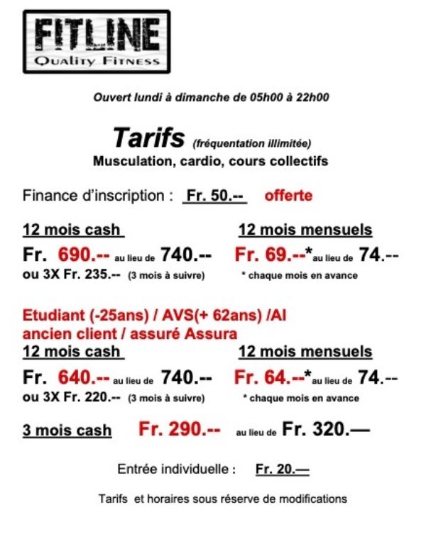 Tarifs A5 01-2023